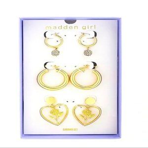 Madden Girl Women Earrings - 3 pairs